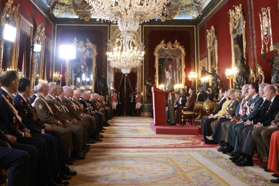 discurso del rey en la pascua militar. firma: casa real